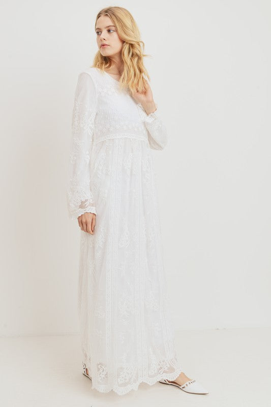 Rhiannon Embroidered Temple Dress