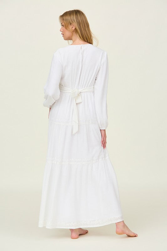 Maribelle Embroidered Temple Dress