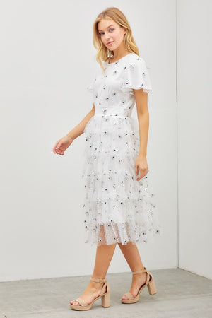 Willow Modest Midi in Off White