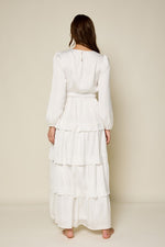 Lulu White Tiered Temple Dress