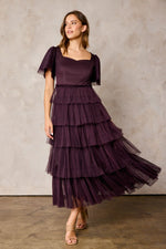 Demi Modest Maxi in Plum