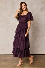 Demi Modest Maxi in Plum