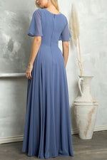 Lois Maxi Dress in Slate Blue