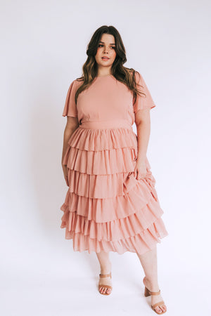 Forever With You Modest Dress in Ash Rose