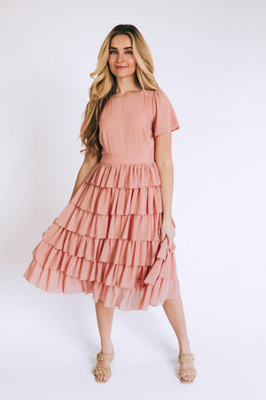 Forever With You Modest Dress in Ash Rose