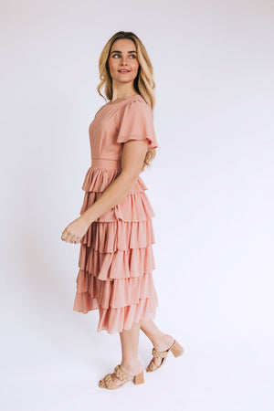 Forever With You Modest Dress in Ash Rose