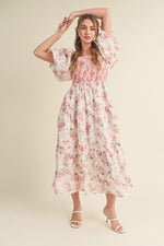 Primrose Modest Midi in Cream/Pink Floral