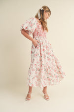 Primrose Modest Midi in Cream/Pink Floral