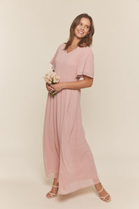 Camila Modest Maxi in Pink Blush