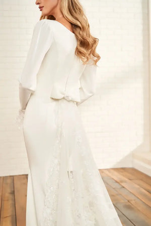 MOD1824 Modest Wedding Dress