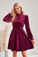 Lucille Mini Dress in Wine