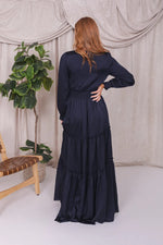 Anastasia Modest Maxi in Midnight Blue