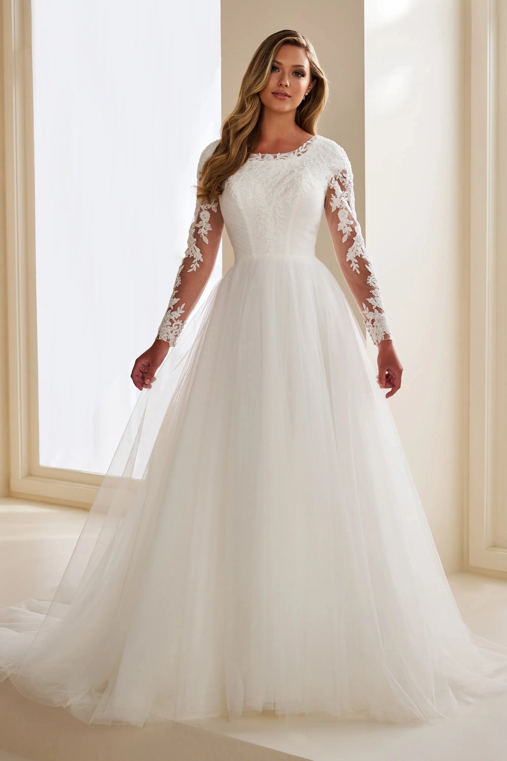 MOD302 Modest Wedding Dress