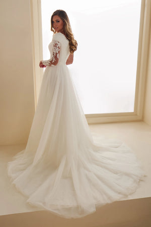 MOD302 Modest Wedding Dress