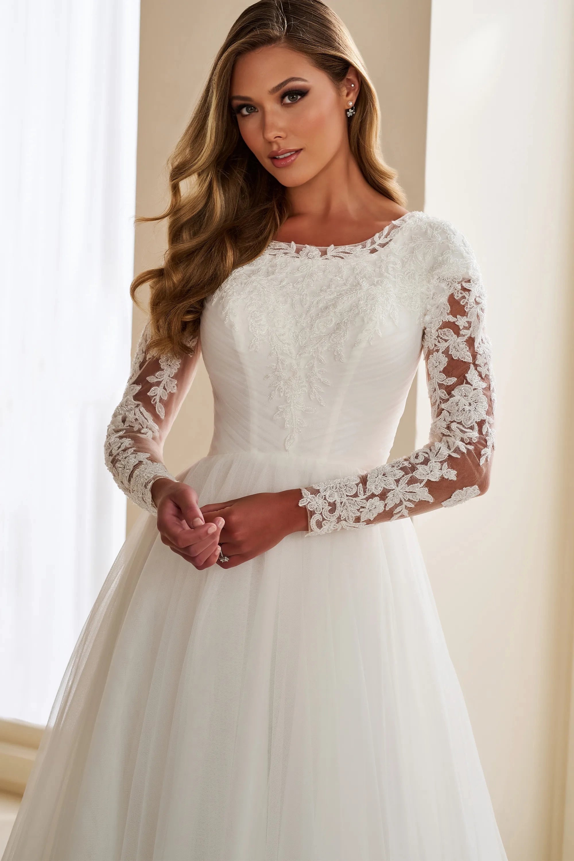 MOD302 Modest Wedding Dress