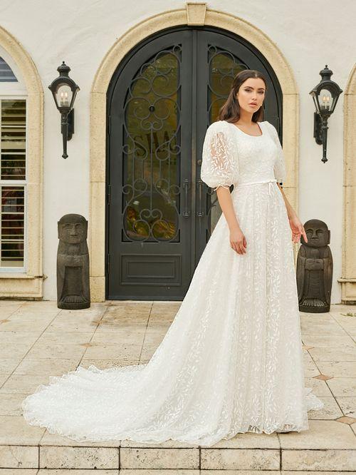 28201 Modest Wedding Dress