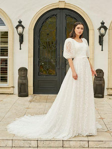 28201 Modest Wedding Dress