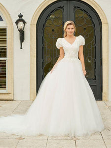 28196 Modest Wedding Dress