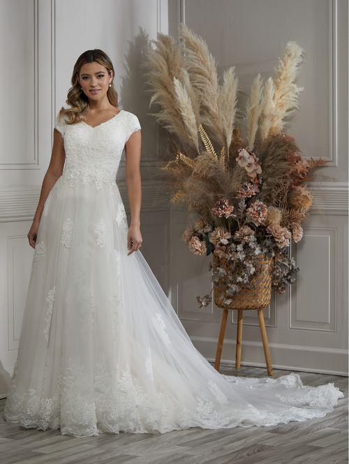 28135 Modest Wedding Dress