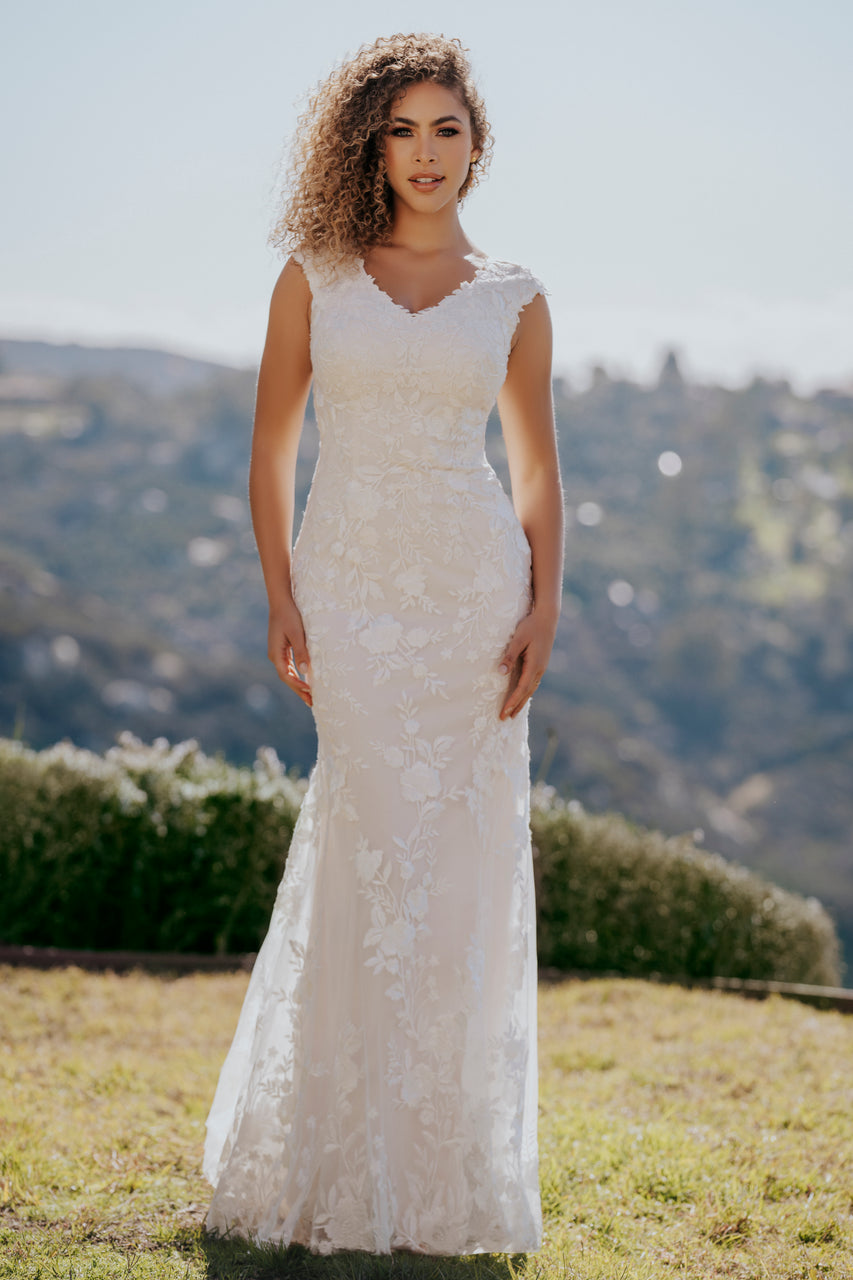 M713 Modest Wedding Dress