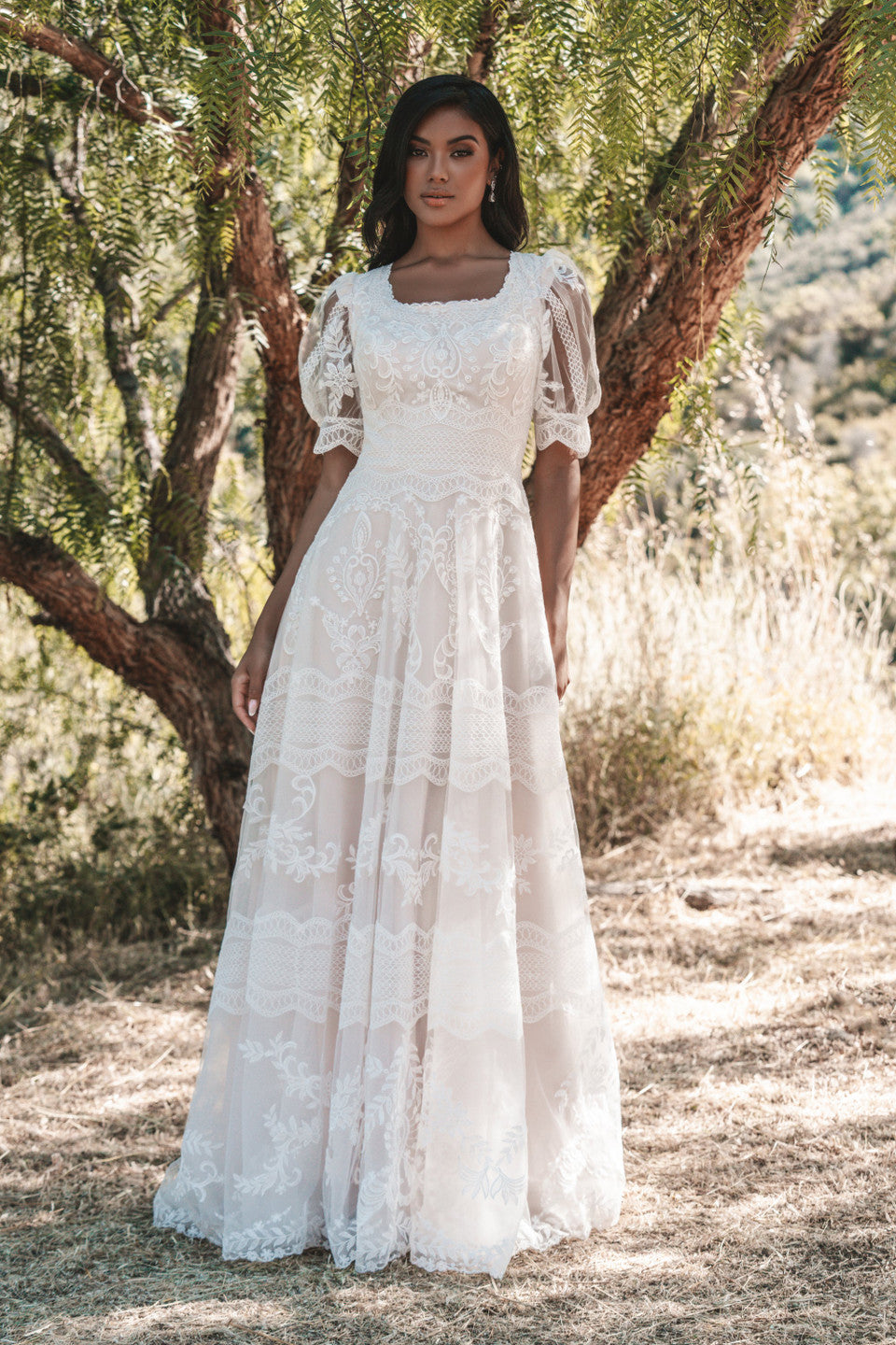 M722 Modest Wedding Dress