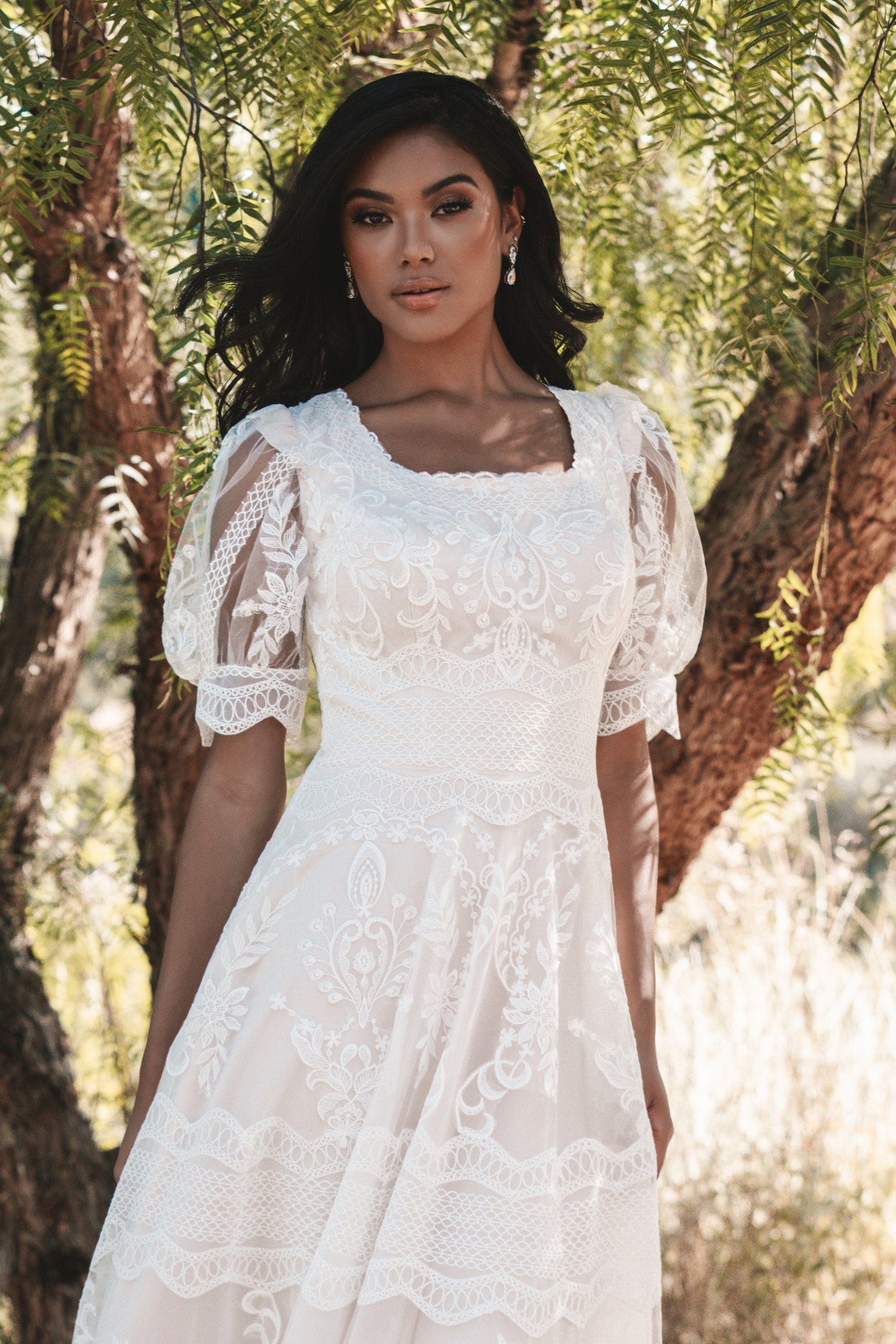 M722 Modest Wedding Dress