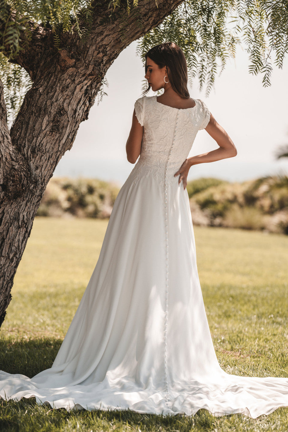 M725 Modest Wedding Dress