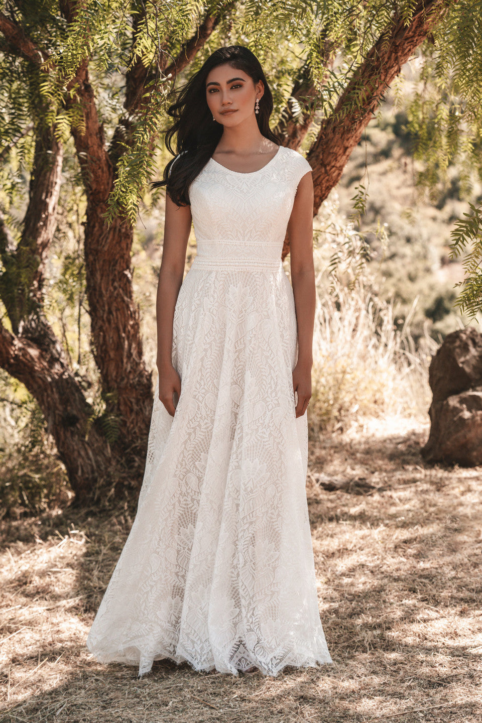 M726 Modest Wedding Dress