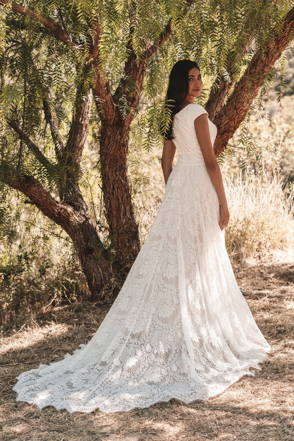 M726 Modest Wedding Dress