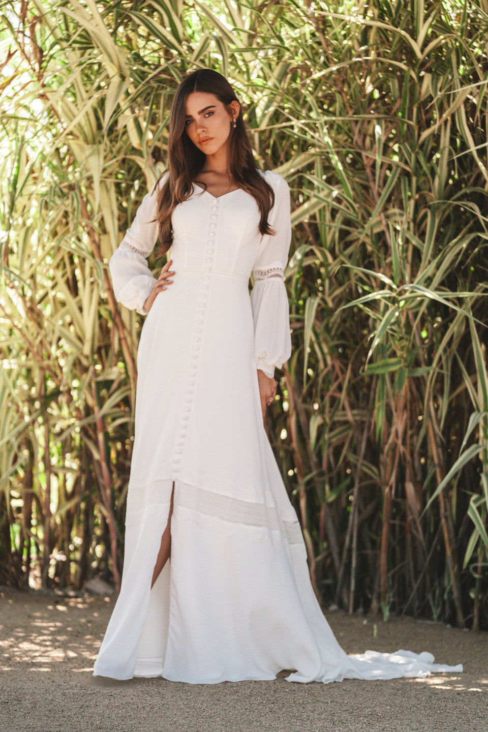 M727 Modest Wedding Dress