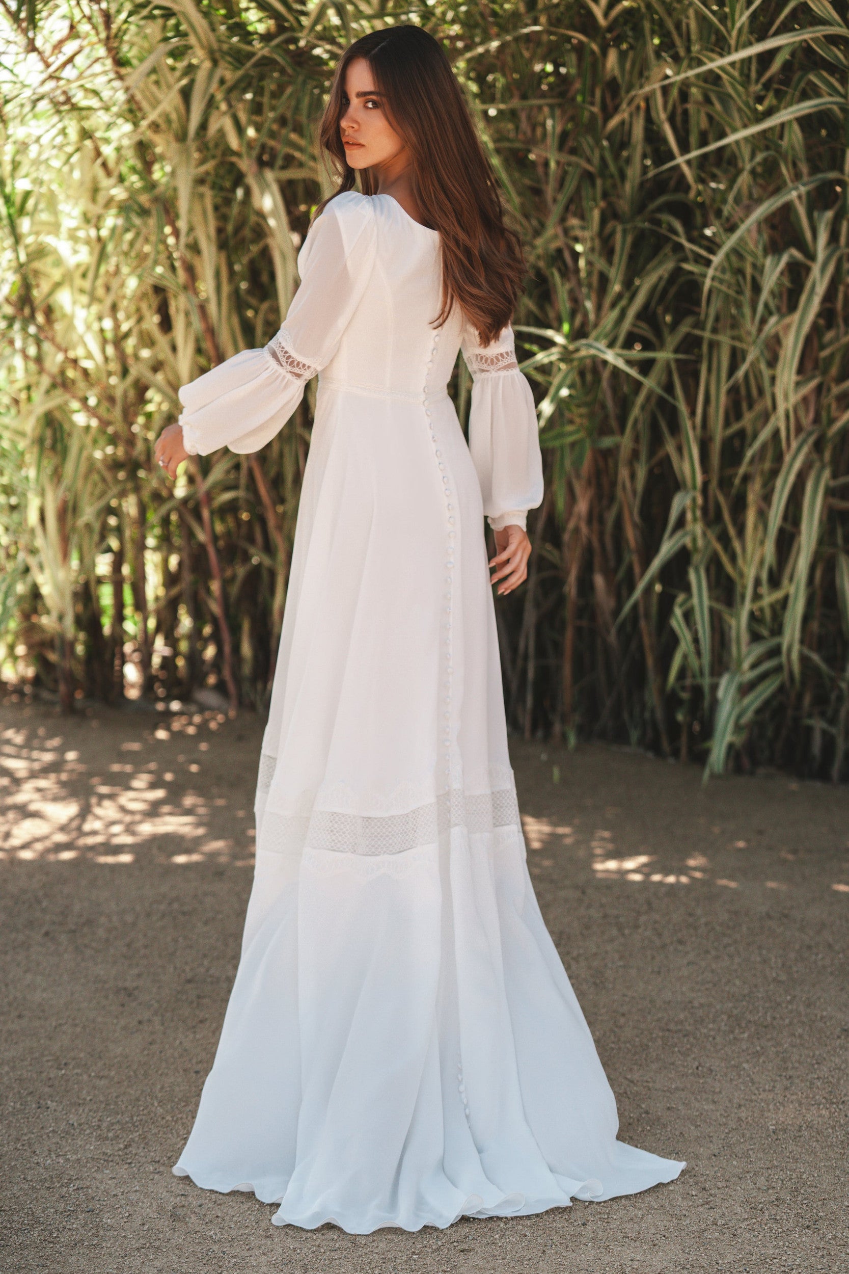 M727 Modest Wedding Dress