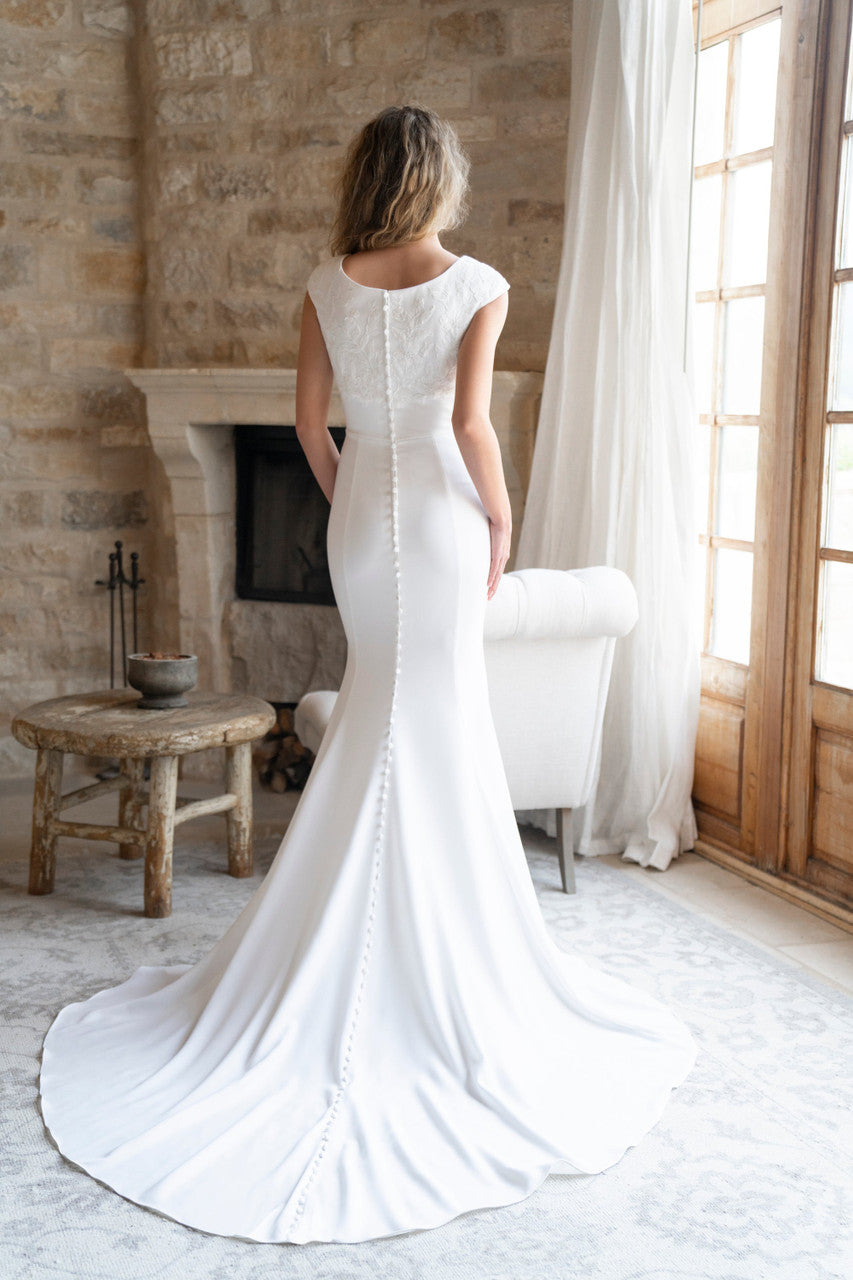 M733 Modest Wedding Dress