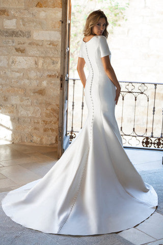 M735 Modest Wedding Dress