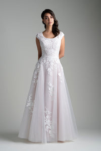 M754  Modest Wedding Dress