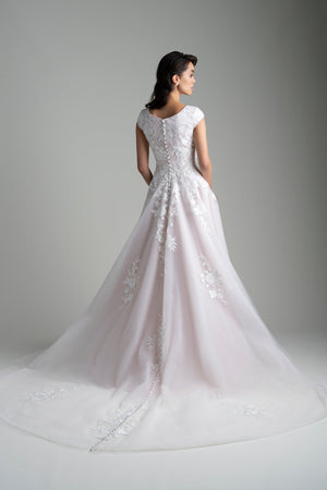 M754  Modest Wedding Dress