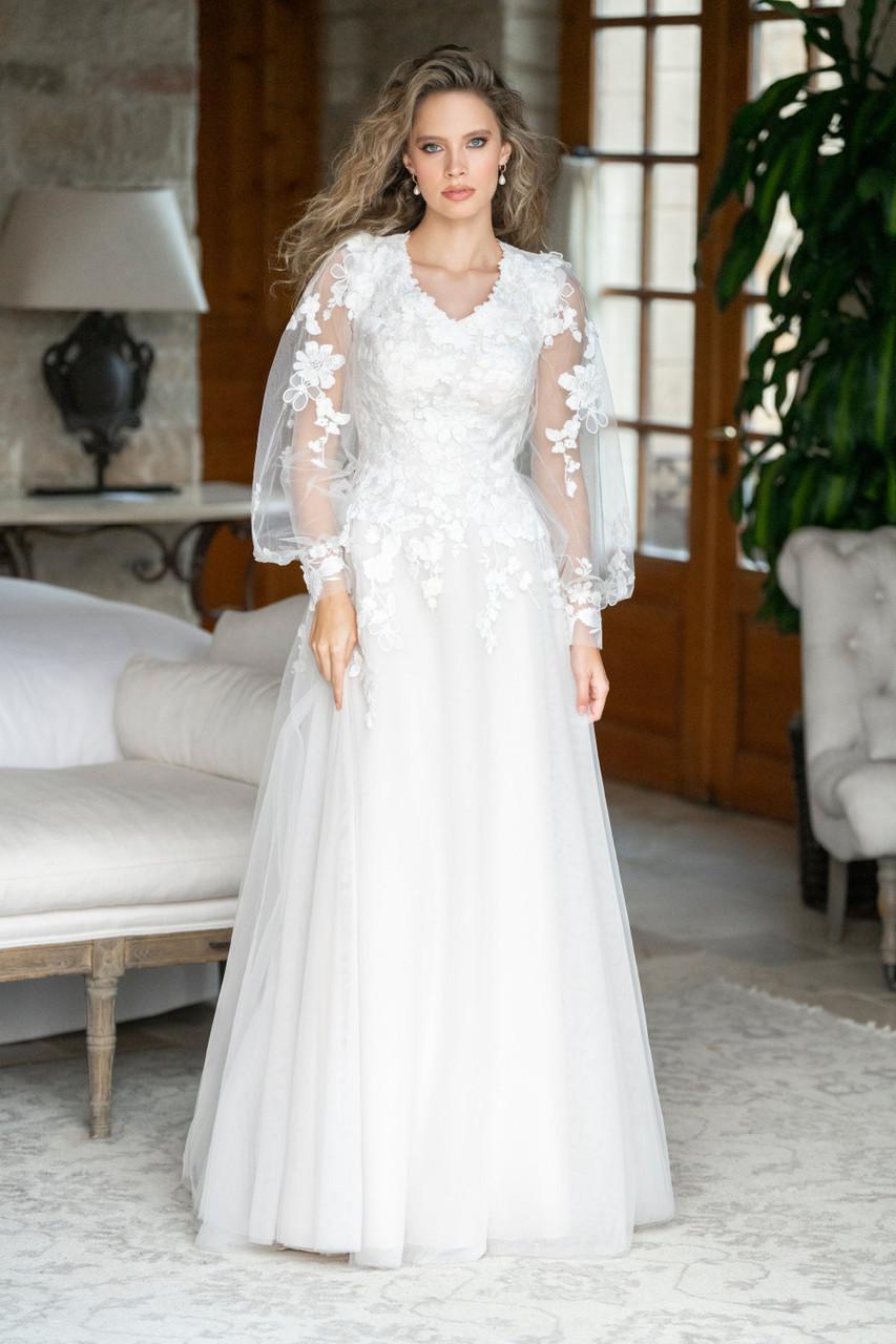 M737 Modest Wedding Dress