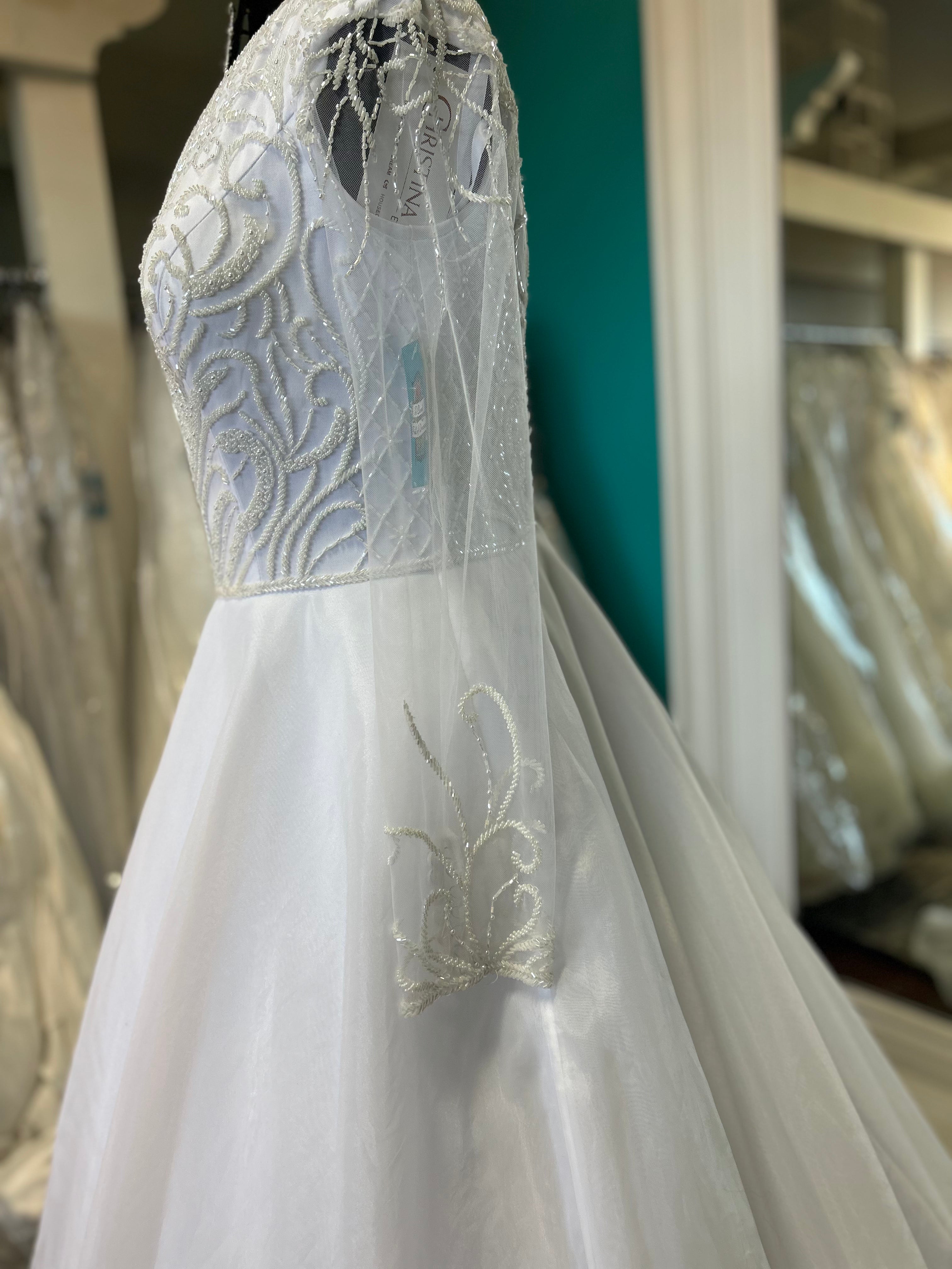 28127 Modest Wedding Dress