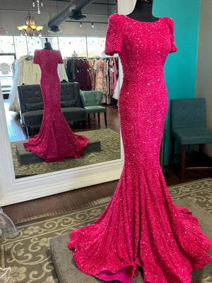 PS21208M Modest Prom Dress