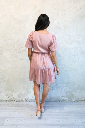 Kelsie Modest Midi in Carnation Pink