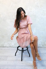 Kelsie Modest Midi in Carnation Pink