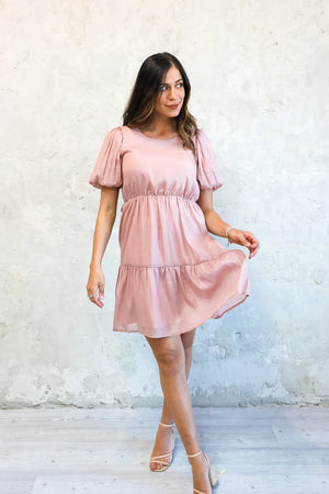 Kelsie Modest Midi in Carnation Pink