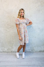 Kimberly Modest Dress in Passion Fruit