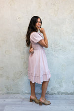 Lennon Modest Dress in Ballet Pink