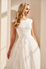 MOD1801 Modest Wedding Dress