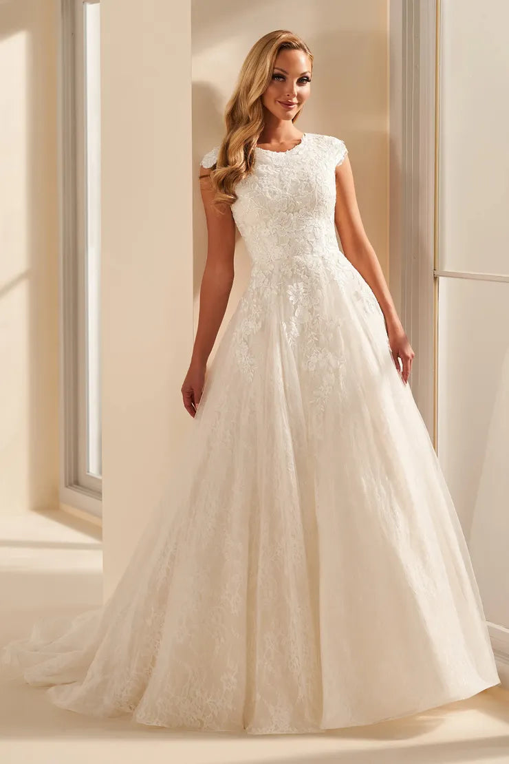 MOD1801 Modest Wedding Dress