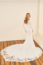 MOD1802 Modest Wedding Dress