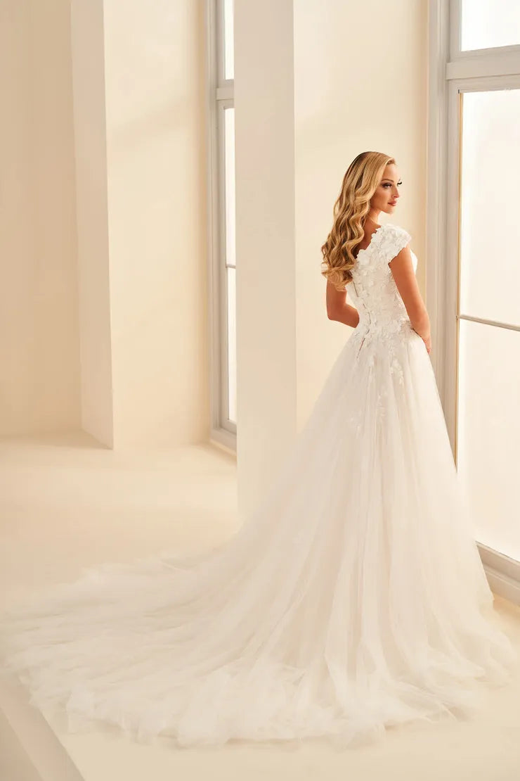 MOD1803 Modest Wedding Dress