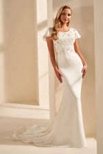 MOD1805 Modest Wedding Dress