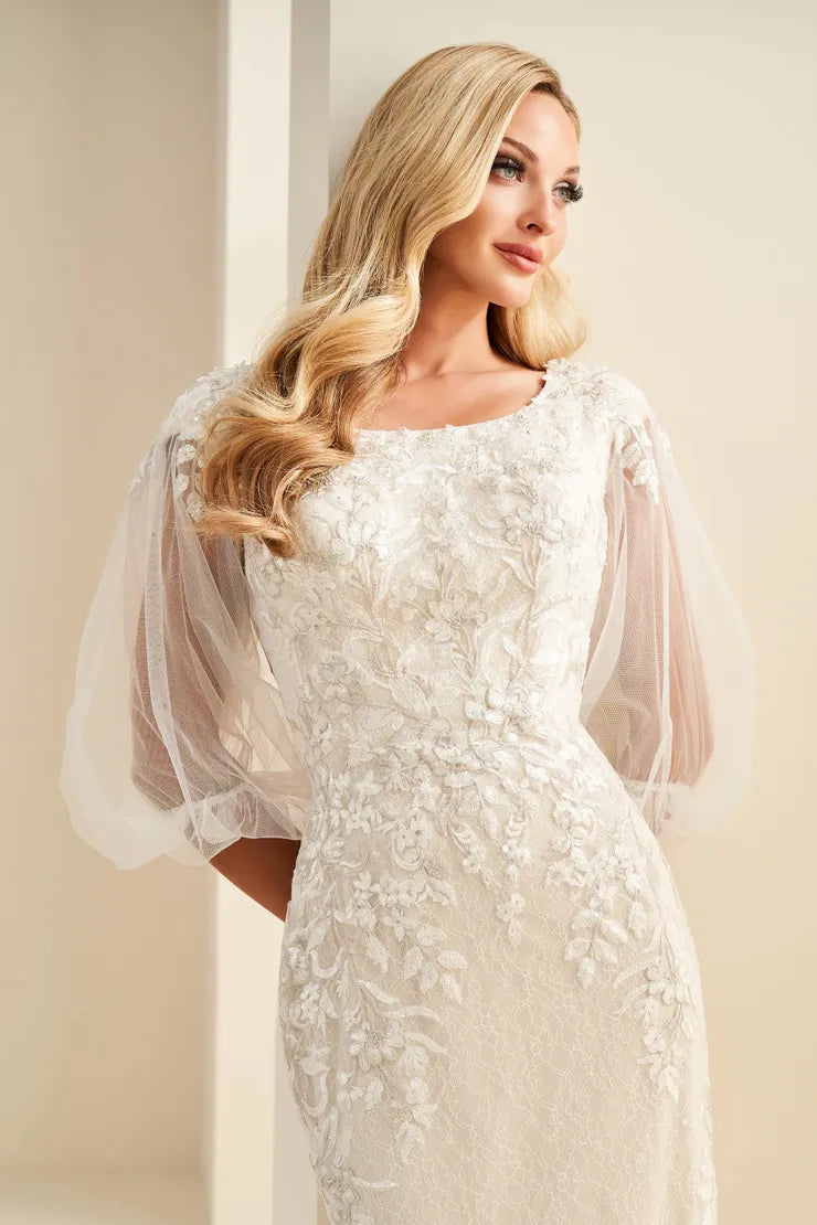 MOD1806 Modest Wedding Dress