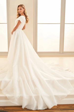 MOD1821 Modest Wedding Dress